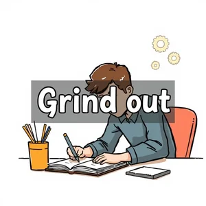 Comprendiendo el Verbo Frasal 'Grind out' Significado y Uso en Inglés