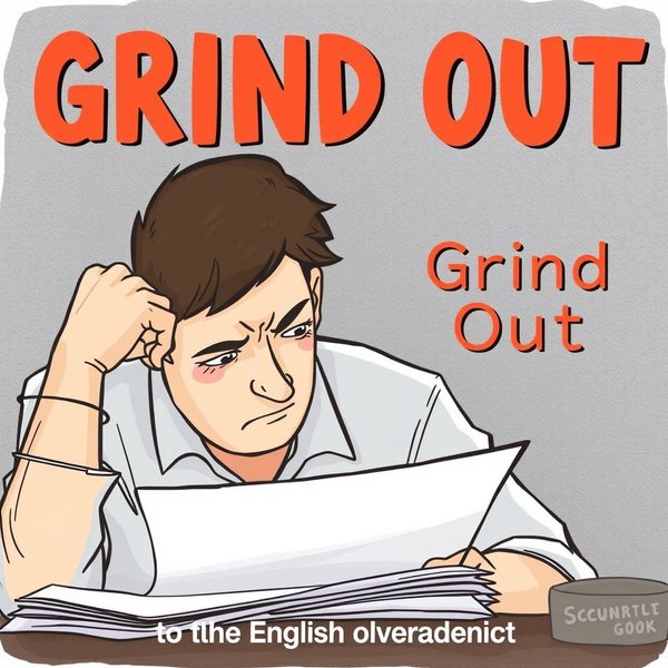 Understanding the Phrasal Verb Grind Out