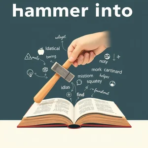 Entendiendo el Verbo Frasal Cómo Usar Hammer Into Correctamente