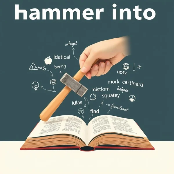 Understanding the Phrasal Verb Hammer Into