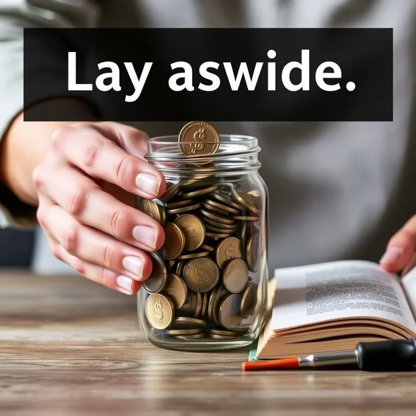 Image representing the concept of the phrasal verb Lay aside