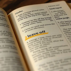 Mastering the Phrasal Verb 'Leave Off' in English