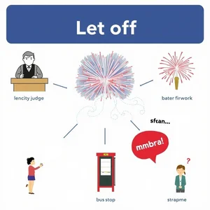Domina Let off significados y uso del verbo frasal