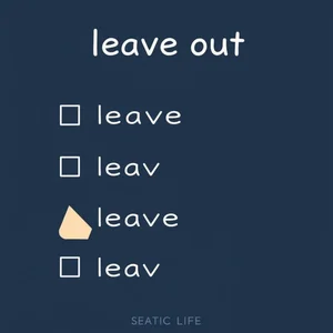 Entiende Leave Out El Verbo Frasal Clave en Inglés