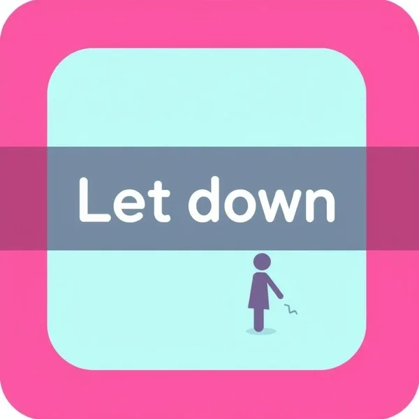 Image showing someone looking disappointed, illustrating the concept of being let down