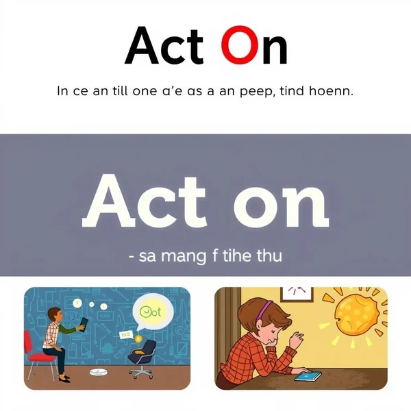 Understanding the Phrasal Verb Act On and its meanings