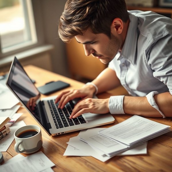 Understanding the phrasal verb Bash out: a person quickly typing
