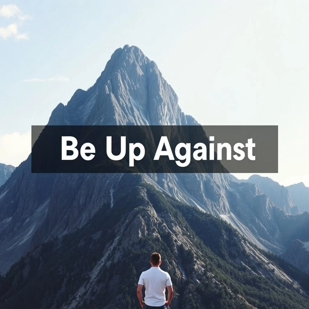 Be Up Against' 구동사 의미와 용법 완벽 이해: 예시, 구조, 연습문제