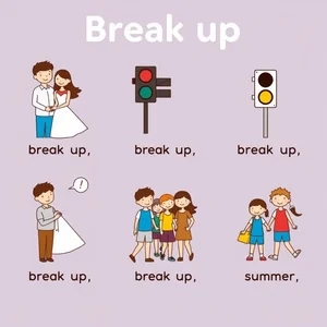 Begrip van Phrasal Verb Break up: Betekenissen en Gebruik