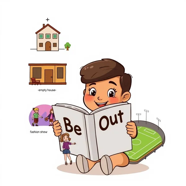 Understanding the phrasal verb Be Out