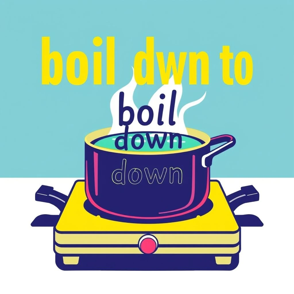 Comprendere Boil Down To: Significato e Uso del Verbo Fraseologico