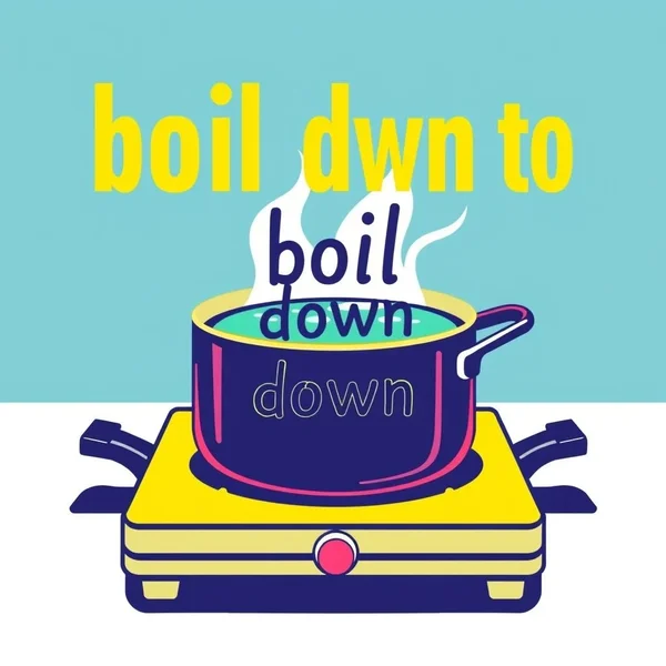 Understanding the phrasal verb boil down to