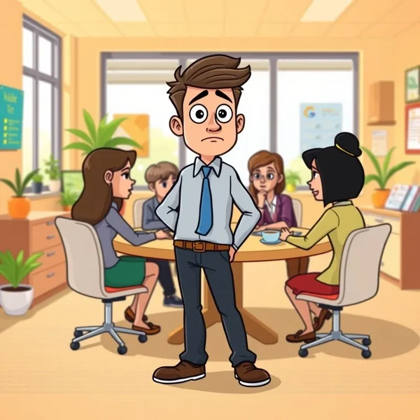Immagine che mostra due persone in discussione, una delle quali sembra che possa "back down", che illustra il phrasal verb 'Back Down'