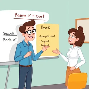 Comprendre 'Back Out' : Significations et utilisation du verbe à particule