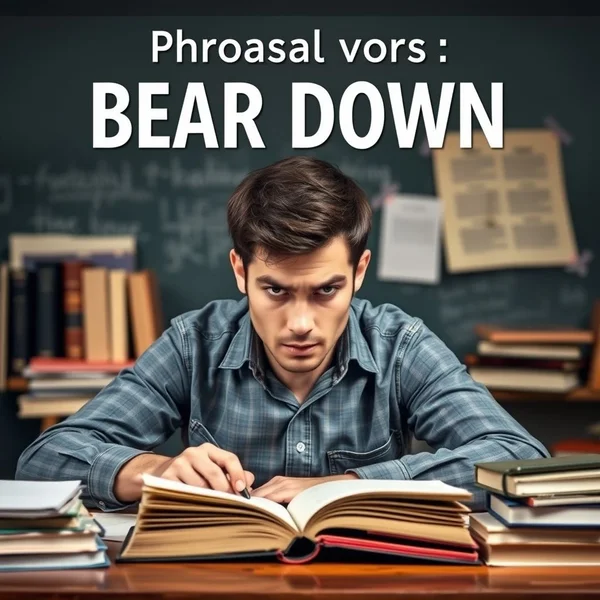 Image montrant quelqu’un concentré intensément, illustrant le concept de 'bear down'