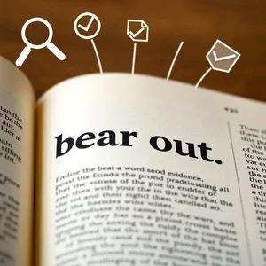 Bear Out verstehen: Bedeutung & Verwendung im englischen Kontext