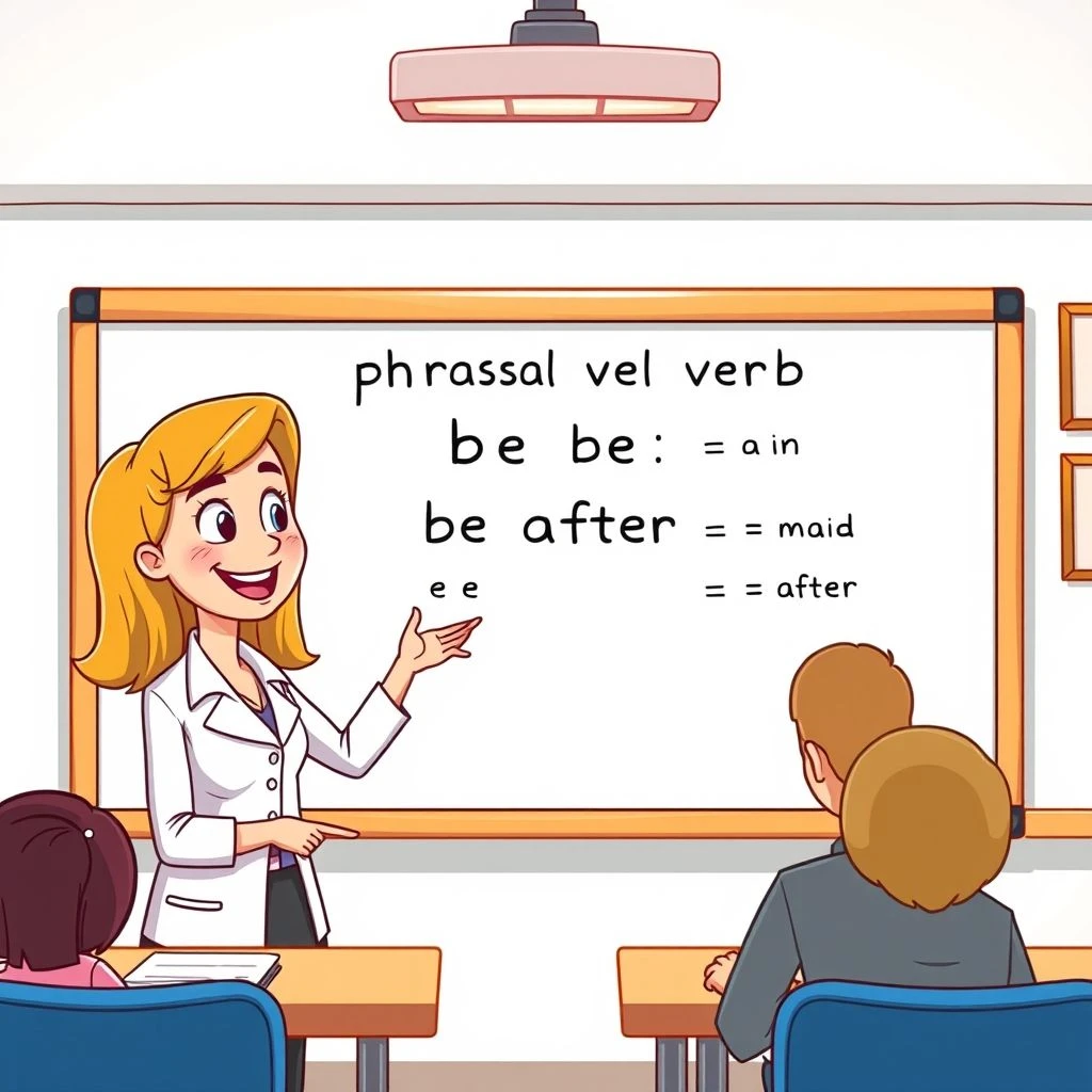 Be After verstehen: Bedeutungen & Verwendung des Phrasal Verbs