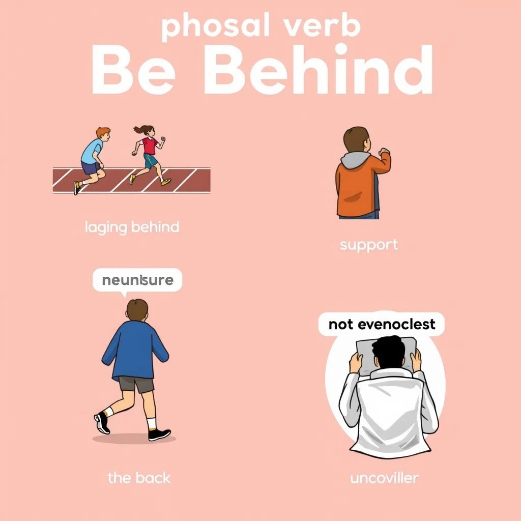 동사구 'Be Behind' 이해하기: 의미, 구조, 활용법 완벽 가이드