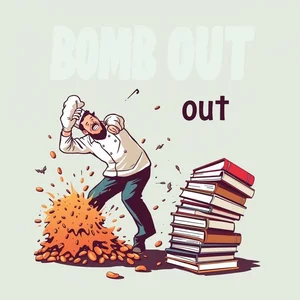 英語フレーズ動詞：Bomb out の使い方を理解しよう！意味、例文、類義語を解説