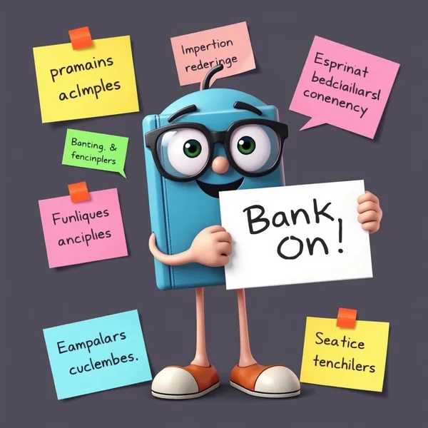誰かが自信を持って何かに頼る様子を示すイメージ、句動詞Bank Onを説明