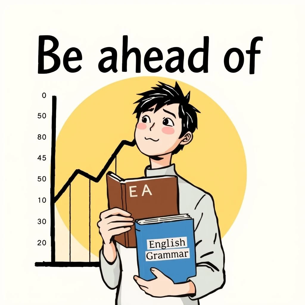 英語の句動詞を理解する: Be ahead of の意味・構造・類義語と練習問題