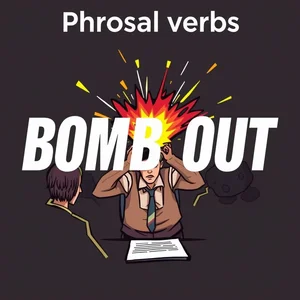 Het Engelse Phrasal Werkwoord Begrijpen: Hoe Gebruik je 'Bomb Out' Correct?