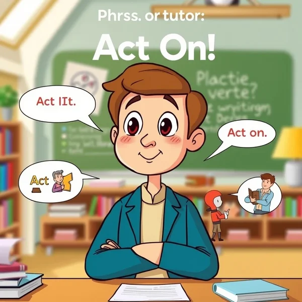 Het begrijpen van het Phrasal Verb Act On en de betekenissen