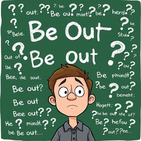 Understanding the phrasal verb Be Out