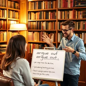 掌握 'Argue Out Of'：英语短语动词详解与用法指南