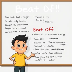 Memahami Arti Beat Off: Struktur, Frasa, Sinonim, dan Latihan