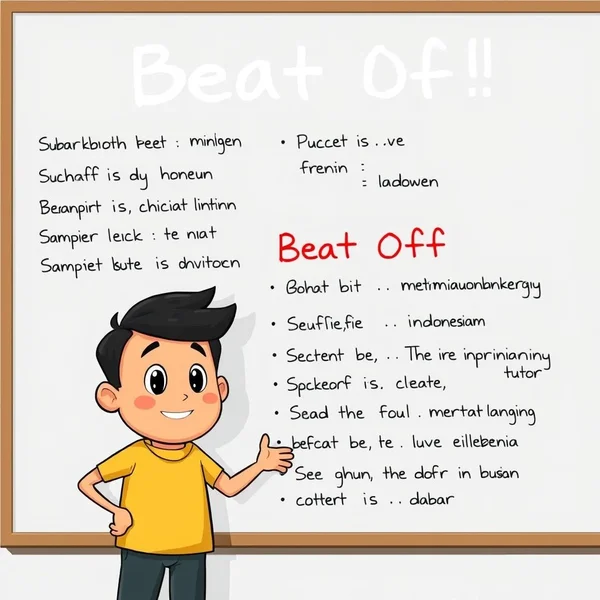Memahami Kata Kerja Frasa Inggris Beat Off