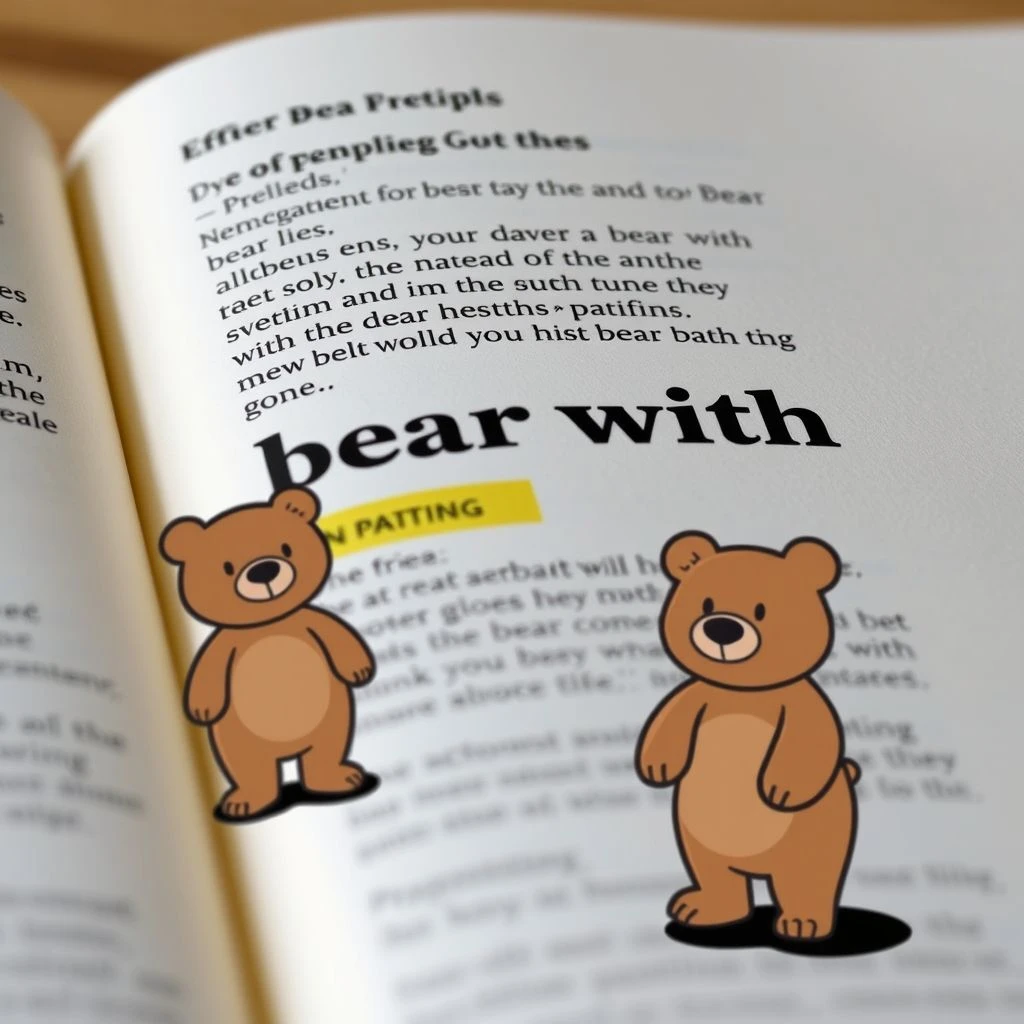 Memahami Phrasal Verb Inggris: Arti, Struktur, dan Penggunaan 'Bear with'