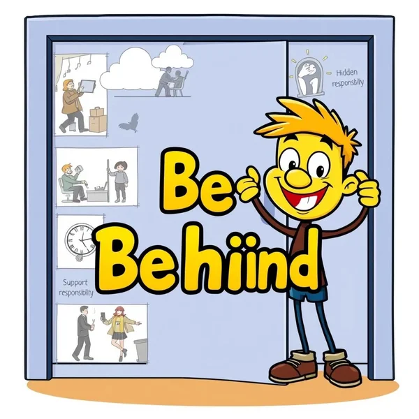 Het ontsluiten van het werkwoord 'Be Behind'