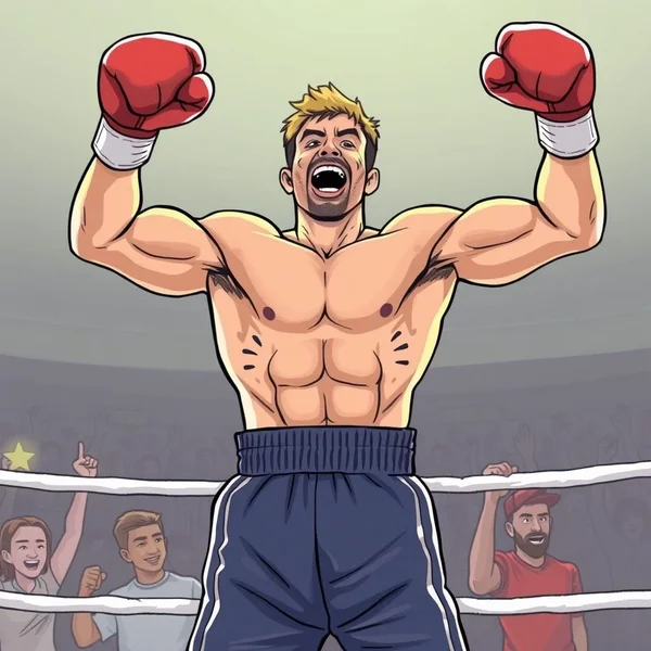 Image showing someone winning a race, symbolizing to beat out an opponent