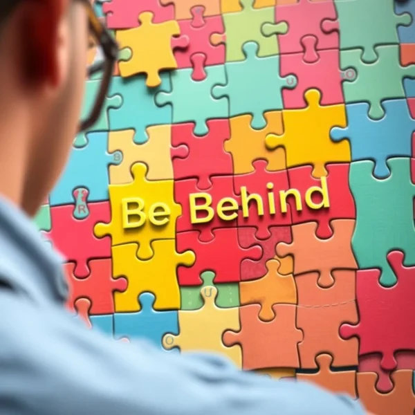 Unlocking the Phrasal Verb Be Behind
