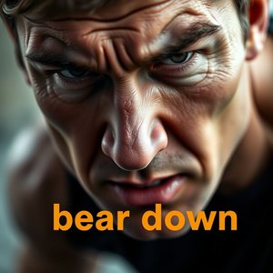 فهم الفعل المركب Bear down: المعنى والاستخدام والتركيب والمرادفات