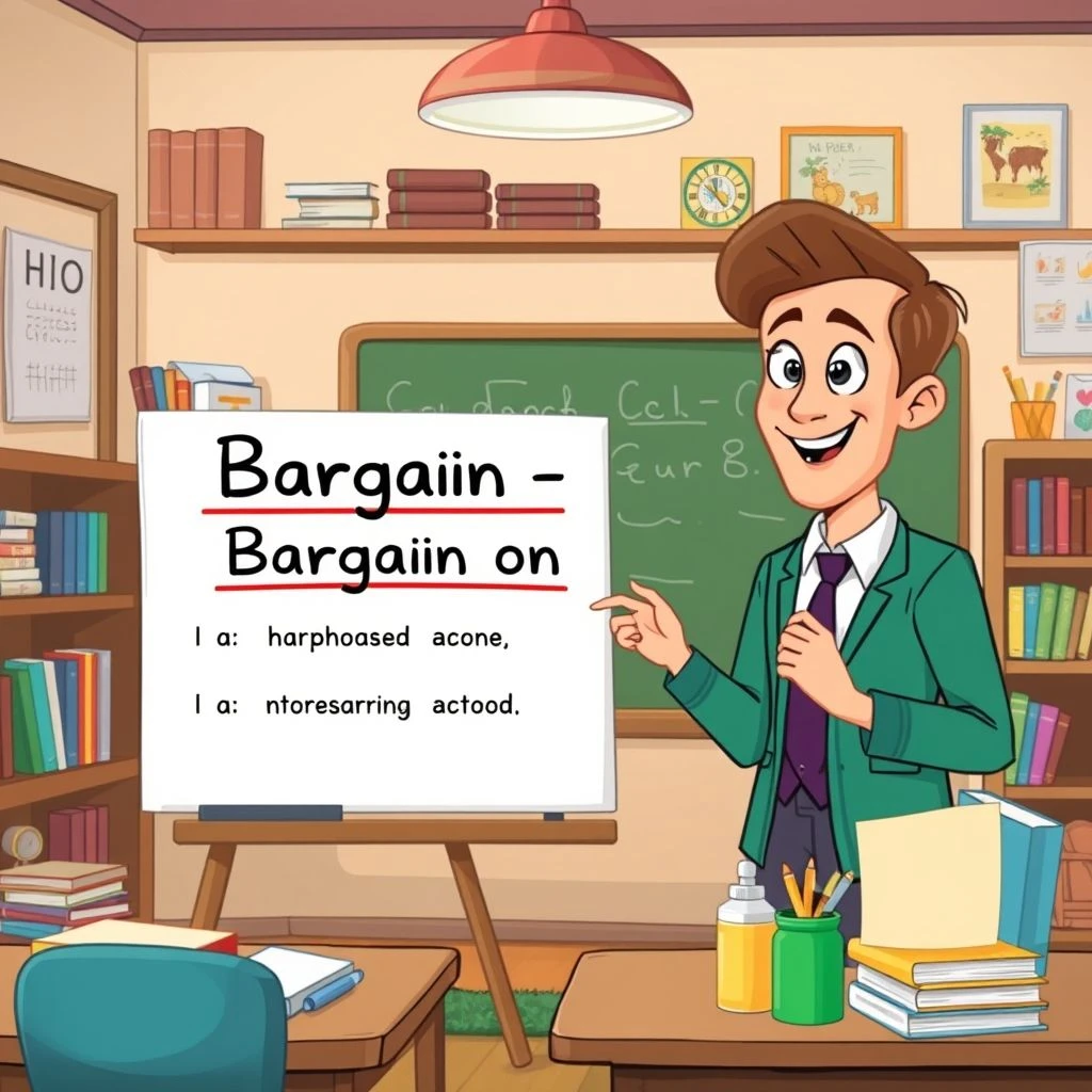 フレーズ動詞 Bargain on の理解と正しい使い方: 意味、文法、練習