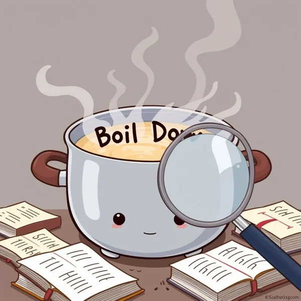Understanding the phrasal verb boil down to