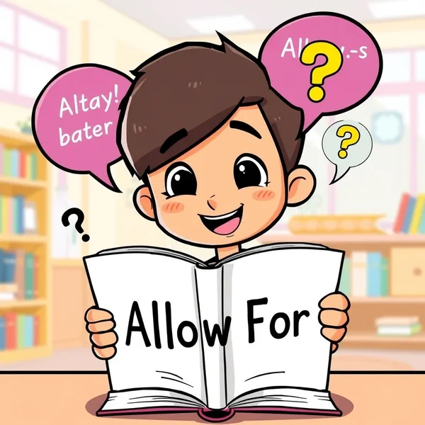 理解短语动词allow for