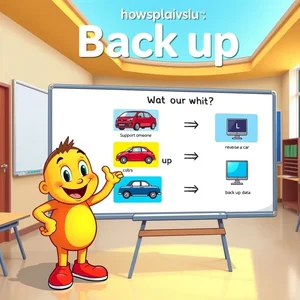 구동사 Back up의 모든 의미: 완벽 가이드 및 활용법