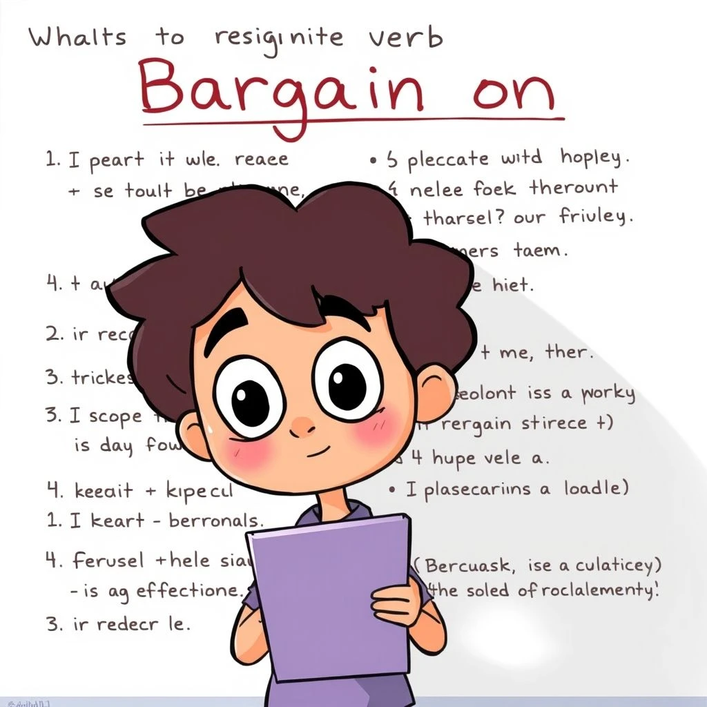 구동사 이해: Bargain on을 올바르게 사용하는 방법 알아보기