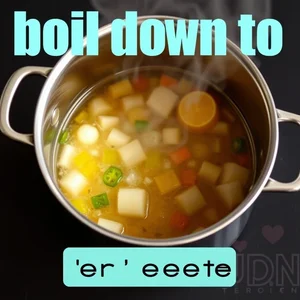 구동사 Boil down to 이해하기: 의미, 구조, 동의어 및 실전 연습
