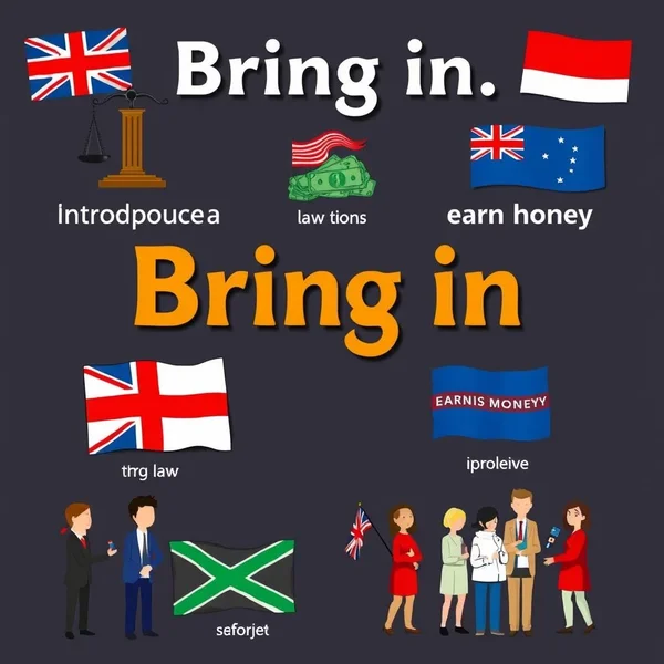 Comprendre le verbe à particule anglais Bring in