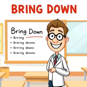 Comprendre 'Bring Down': Significations et Utilisation du Verbe à Particule