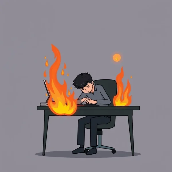 理解动词短语 burn out