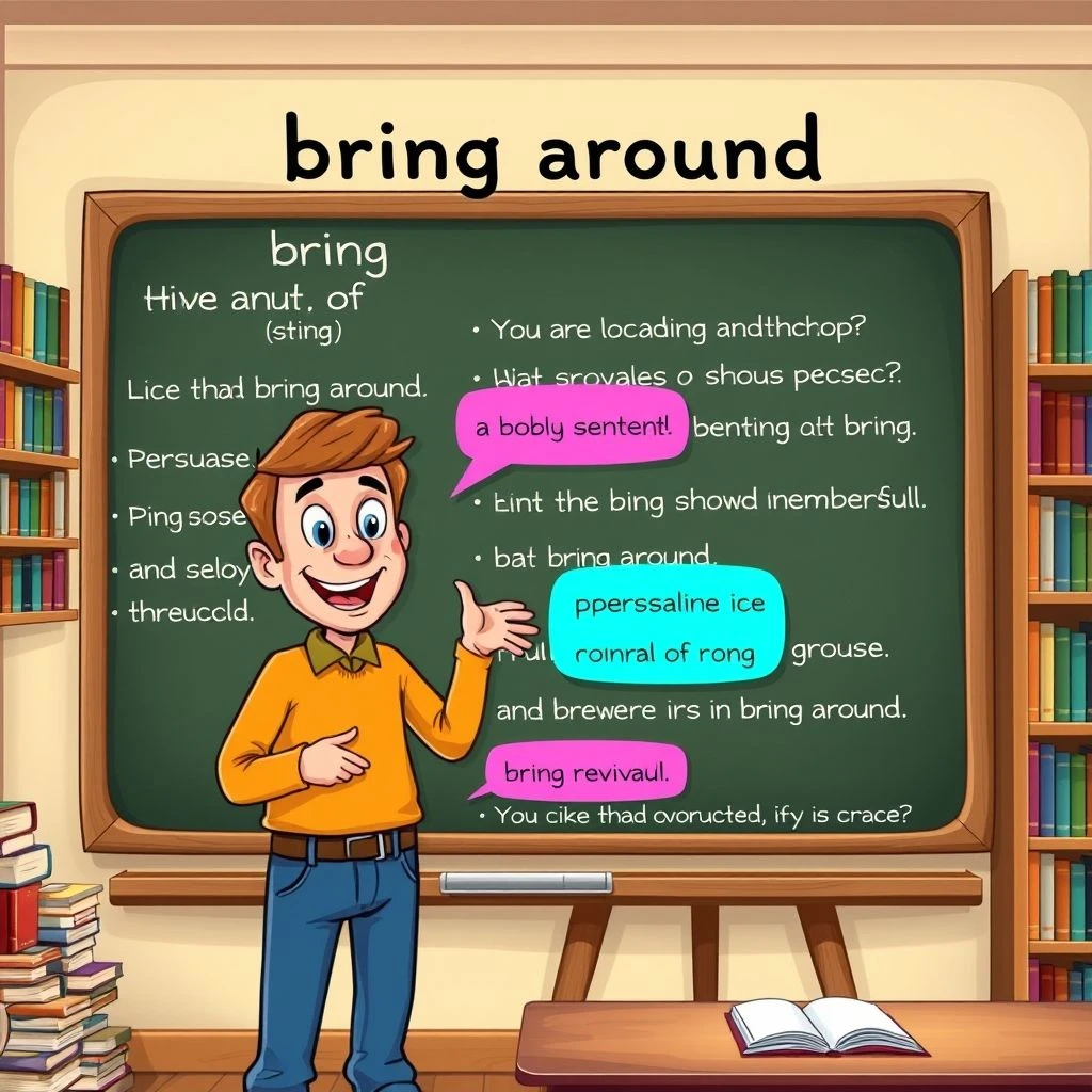理解短语动词Bring Around：含义、结构、用法与同义词详解