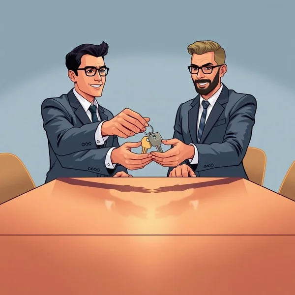 Image showing a handshake over a contract, symbolizing how to buy out a company