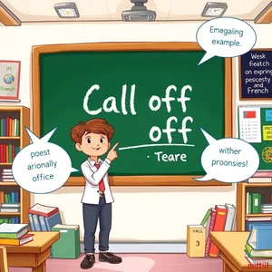 Call off expliqué : guide complet pour comprendre ce verbe à particule anglais