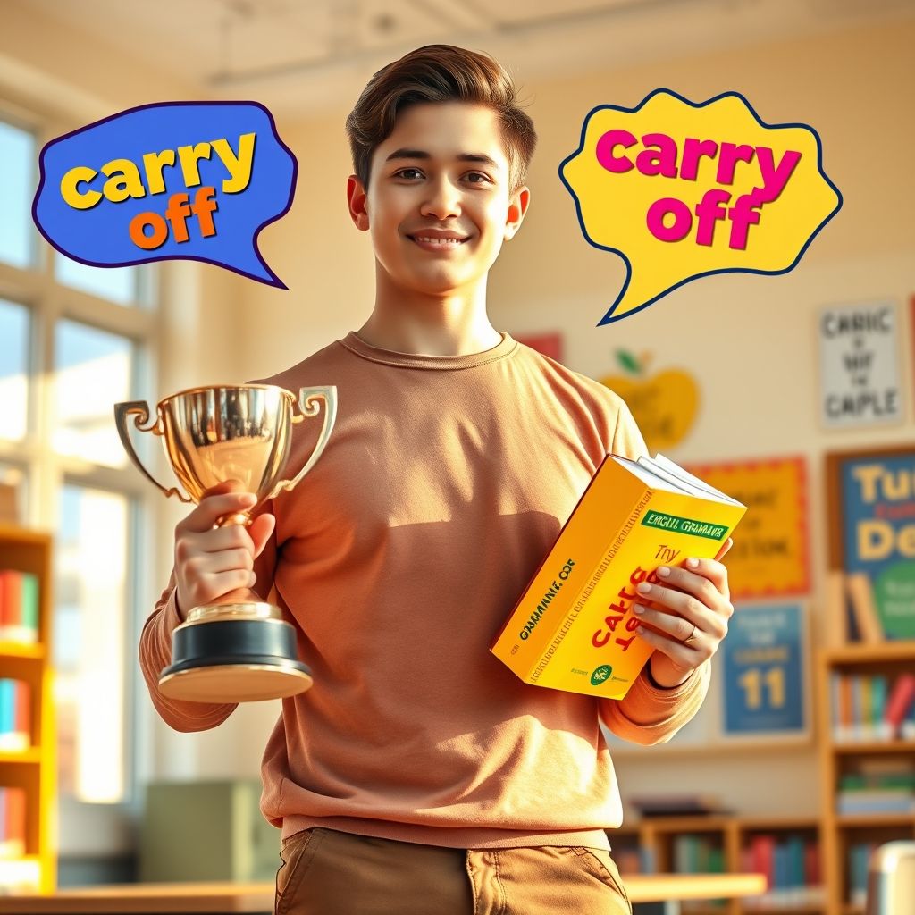 Carry off Phrasal Verb'ünü Keşfet: Anlamları, Kullanımı ve Örneklerle Rehber