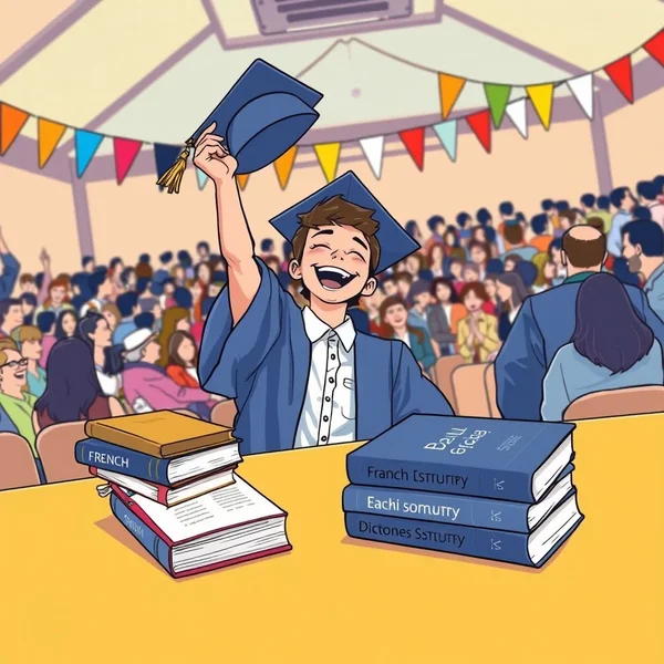 Image illustrant 'cap off' avec une cérémonie de remise de diplômes